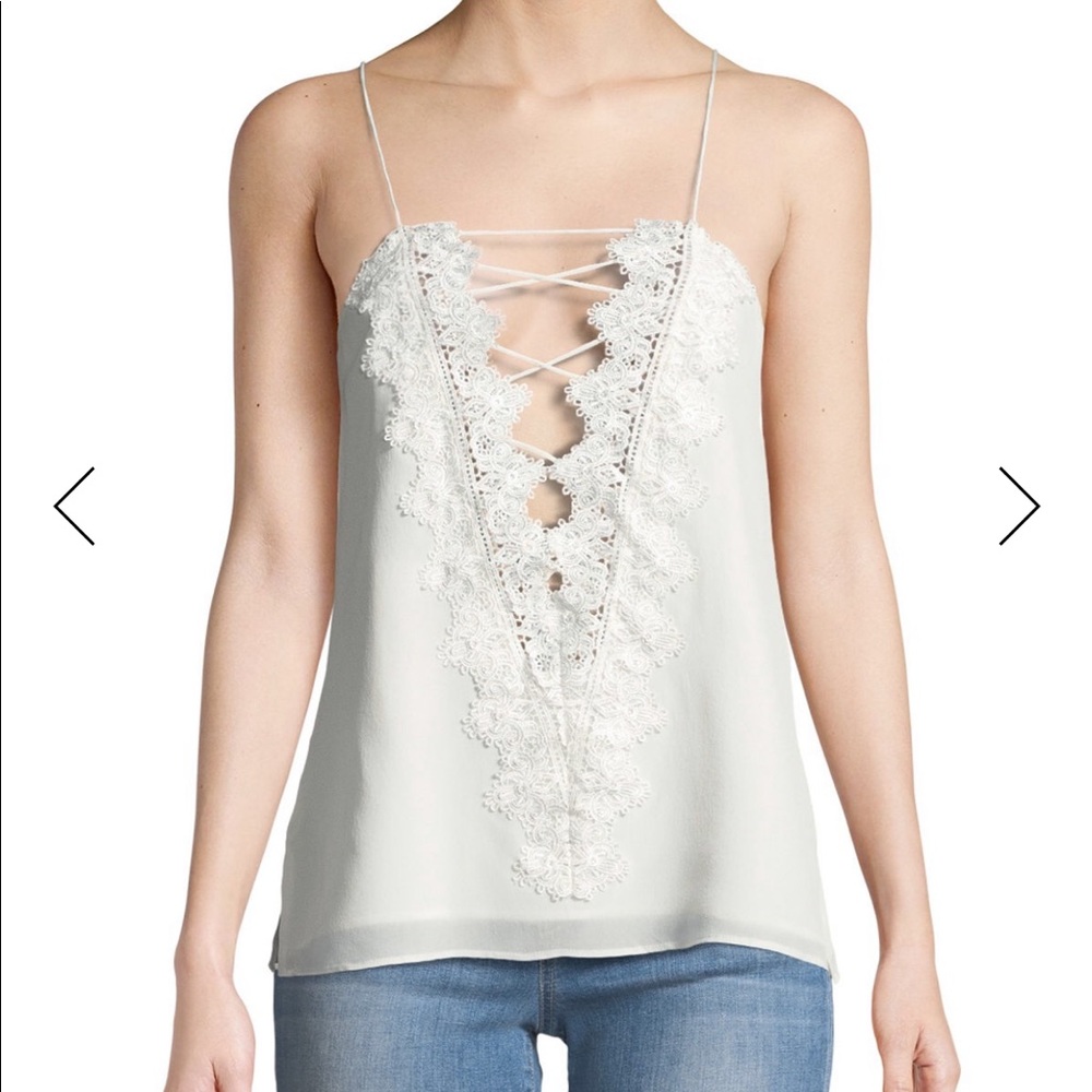 white Cami NYC Charlie tank